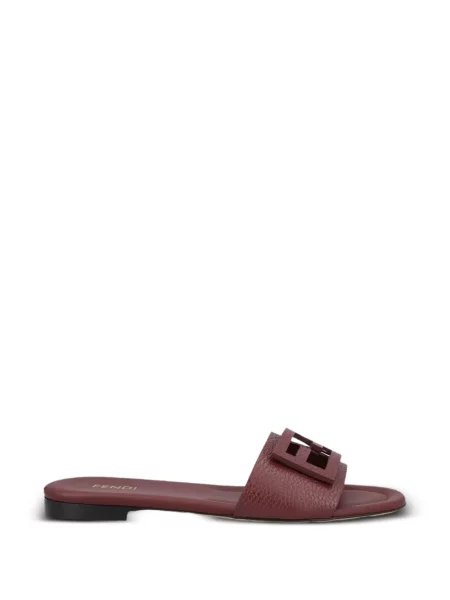 Sandale Fendi din piele roșu