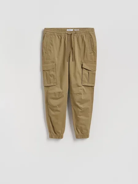 Брюки карго Reserved бежевые
