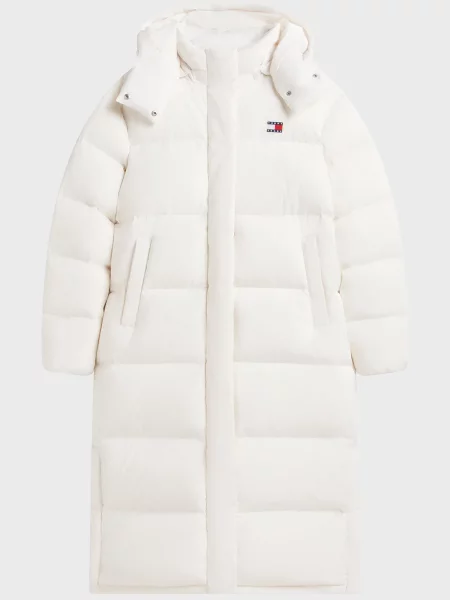 Довга джинсова куртка Tommy Jeans біла