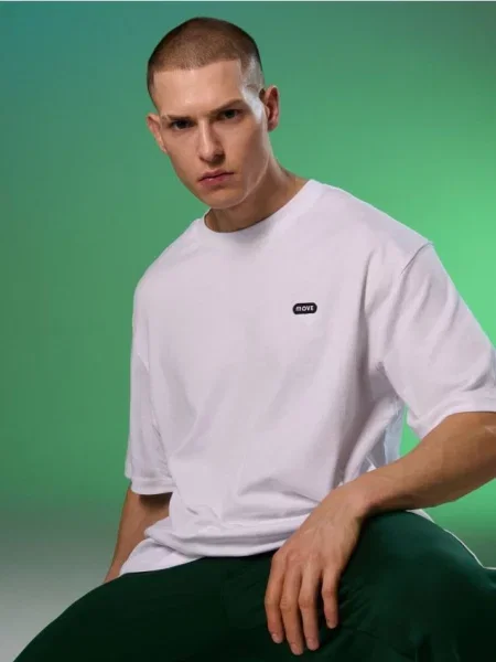 Sinsay tričko s výšivkou bílá