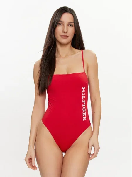 Női egyrészes fürdőruha Tommy Hilfiger One Piece primary red One Piece piros