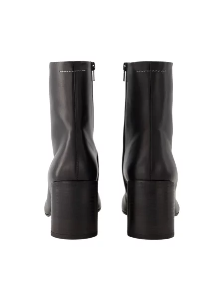 Botki Mm6 Maison Margiela skórzane czarne