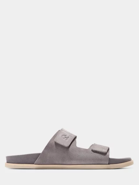 Замшеві Шльопанці Cole Haan сірий
