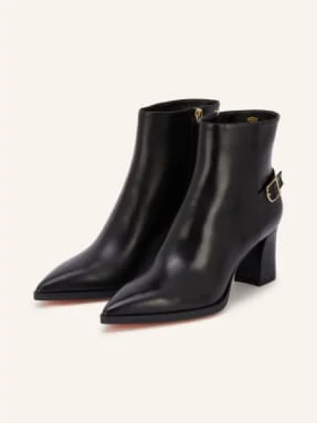 Santoni Botki Elly schwarz czarne