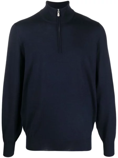 Pulover Brunello Cucinelli albastru
