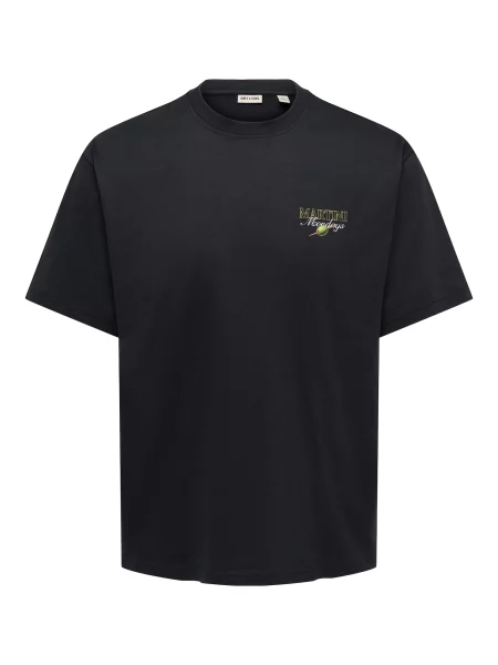 Only & Sons Tricou ONSFRED albastru pastel / oliv / portocaliu negru