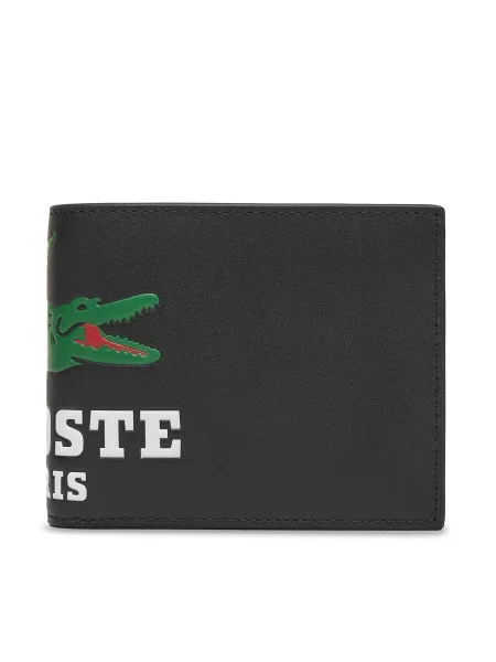 Портмоне Lacoste черно тъмносиньо