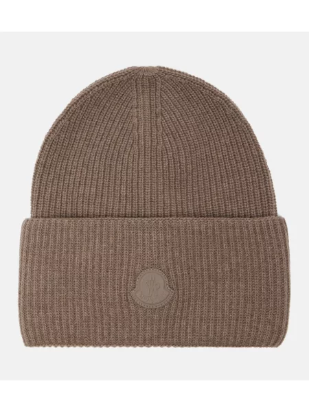 Căciulă Moncler de lână maro
