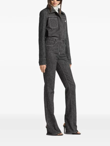 Geacă de blugi Courreges din tweed negru