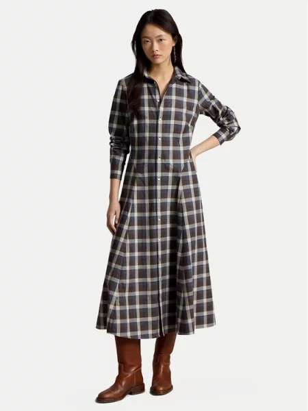 Polo Ralph Lauren Rochie tip cămașă maro