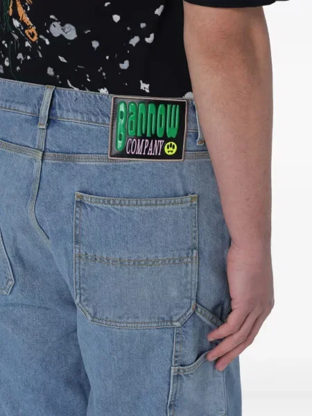 Pantaloni scurți din denim Barrow albastru