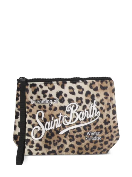 Clutch torbica Mc2 Saint Barth s printom s leopard uzorkom smeđa