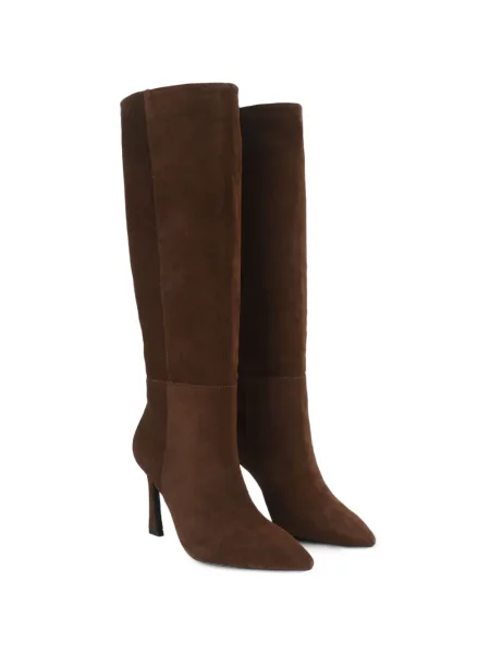 Μπότες Kurt Geiger London με βολάν καφέ