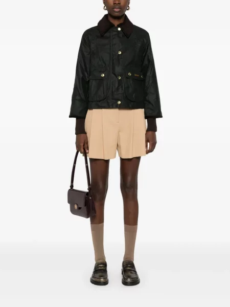 Ceruit decupat geacă Barbour verde