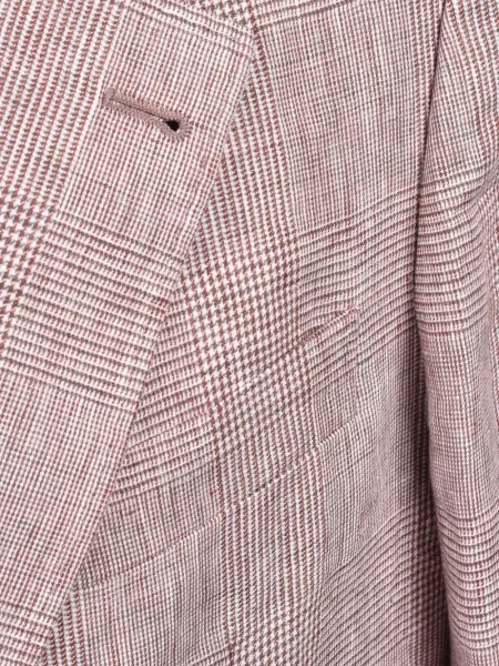 Costum Brunello Cucinelli în carouri alb
