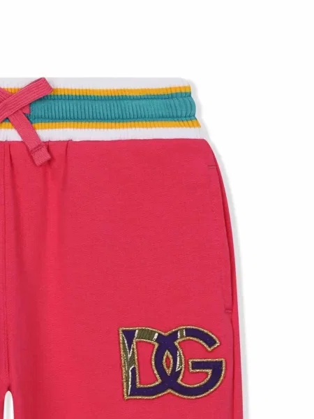 Spodnie dziecięce Dolce And Gabbana różowe