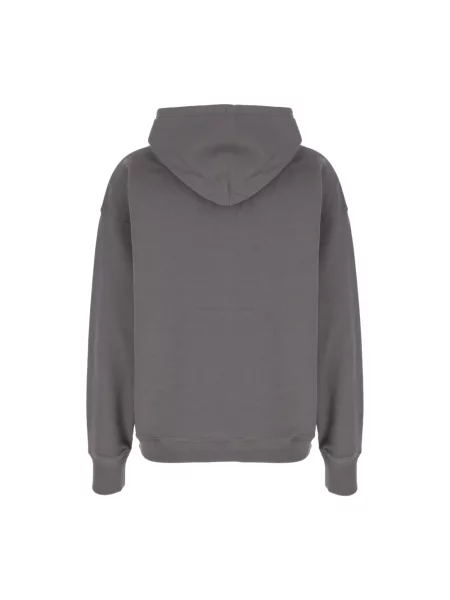 Bluza z kapturem Y-3 z kapturem szara