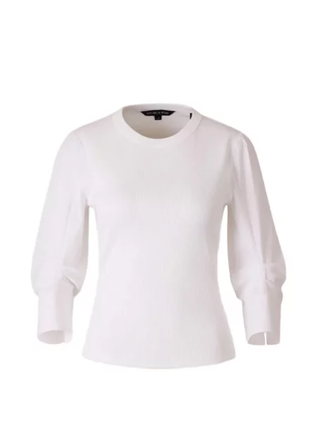 Tricou Veronica Beard lung alb