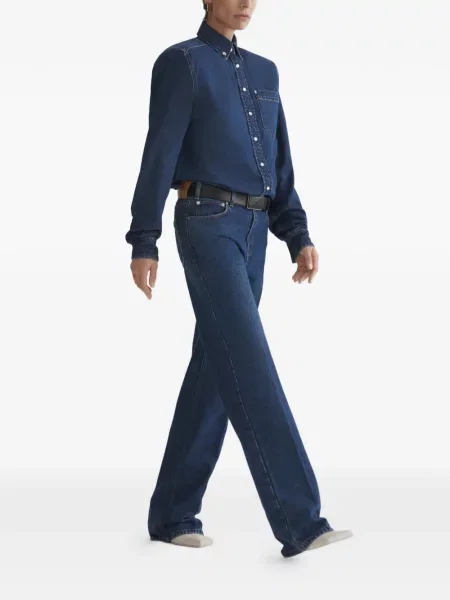 Pantaloni Mugler albastru