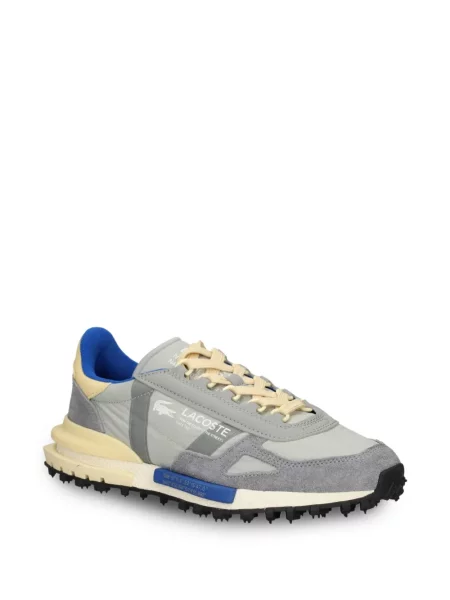 Sneakerși Lacoste din piele de căprioară gri