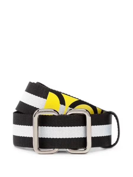 Curea Dolce & Gabbana cu dungi cu imagine negru