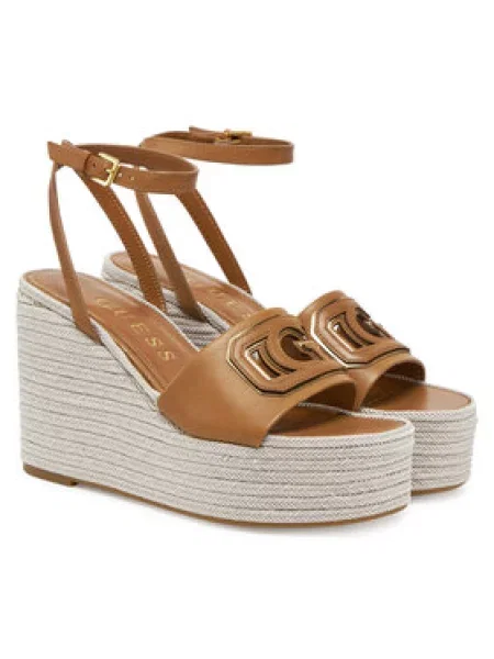 Guess Espadrilky FLJTAN hnědá