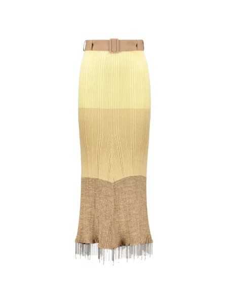 Fusta maxi Ellery tricotate galben