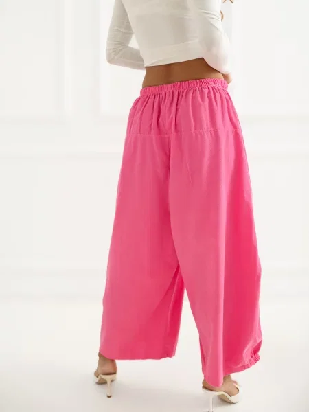 Pantaloni Italy Moda roz