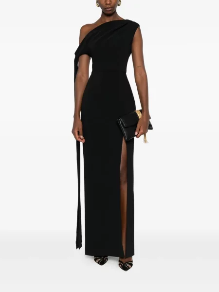 Maksi sukienka maxi Solace London garniturowa czarna