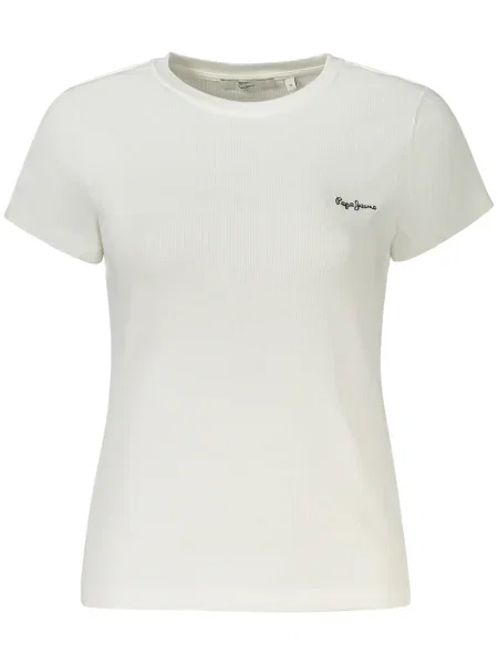 Tricou Pepe Jeans scurt alb