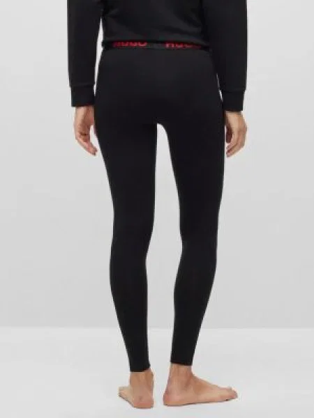 HUGO Leggings roși aprins negru