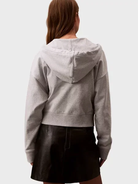 Махровое худи Calvin Klein Jeans серое