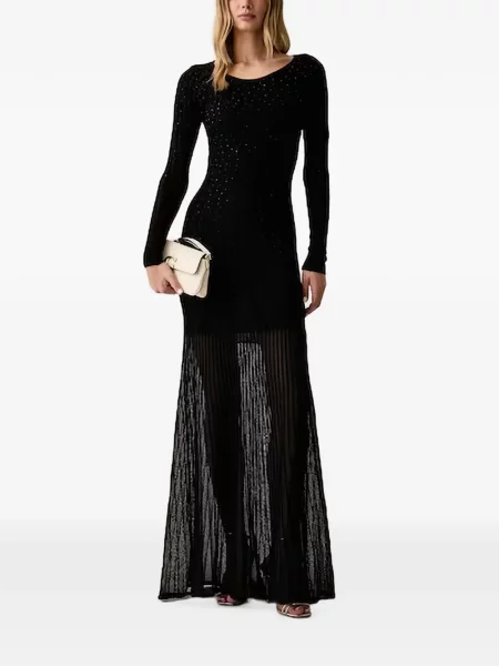 Stras rochie maxi Guess negru