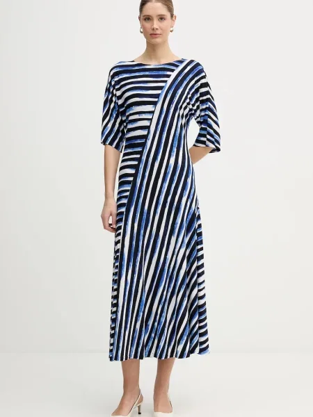 Joseph Ribkoff sukienka maxi prosta niebieski