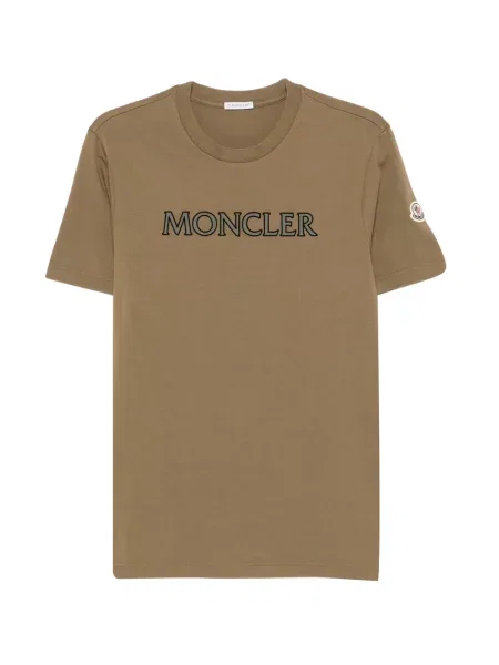 Μπλούζα Moncler με αυτόγραφο καφέ