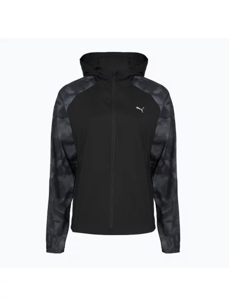Geacă de alergare pentru femei Puma Run AOP Favorite Woven Jacket black negru