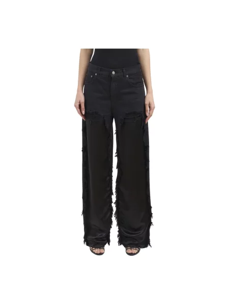 Satynowe jeansy Haikure szare