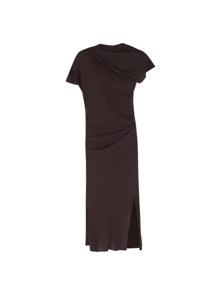 Sukienka Erika Cavallini garniturowa brązowa