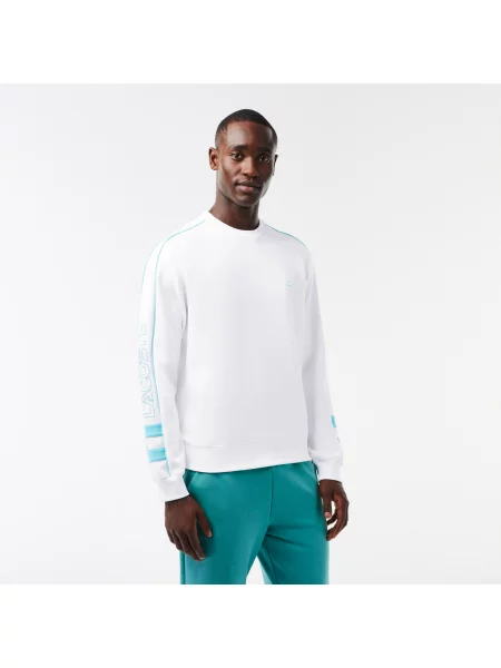 Lacoste Bluza Dwustronna Z Haftem Lacoste biała