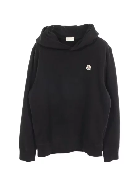 Hanorac cu glugă Moncler cu autograf negru