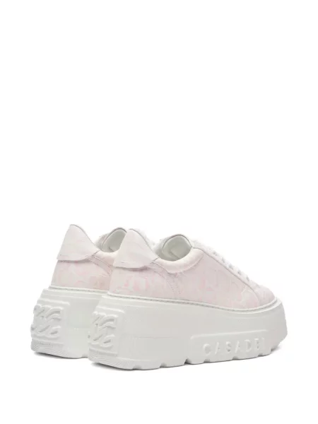 Sneakerși Casadei cu platformă roz