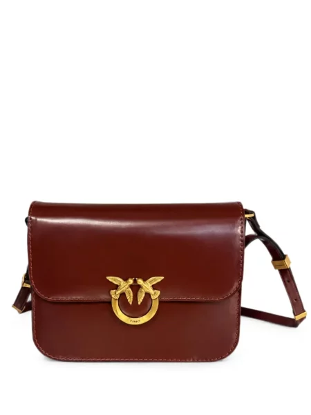 Geanta crossbody Pinko din piele maro