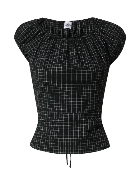 Bella x ABOUT YOU Tricou Lea negru alb