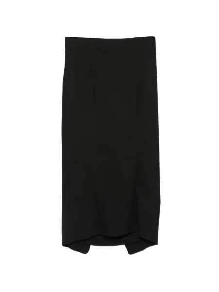 Fustă midi Rundholz din dantelă negru