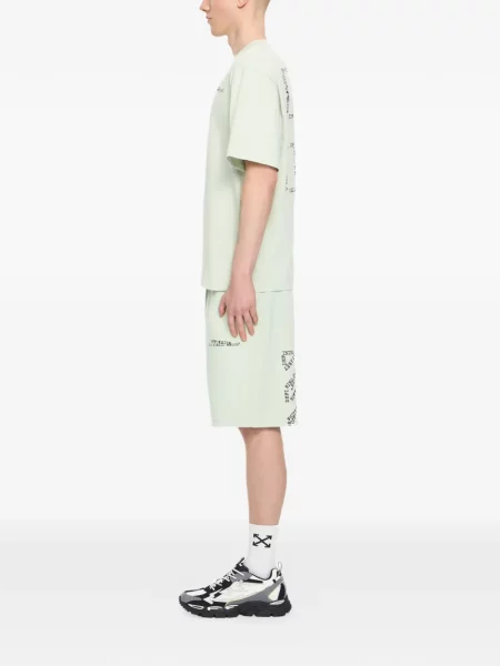 Tricou Off-white cu decolteu rotund alb