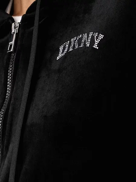 Велюровый свитер Dkny с капюшоном