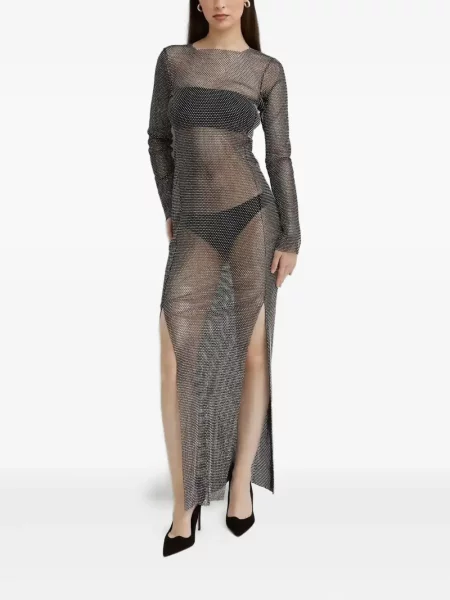 Rochie maxi Santa Brands plasă de costum negru