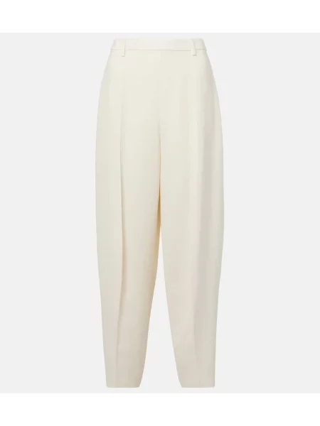 Pantaloni Loro Piana de in alb