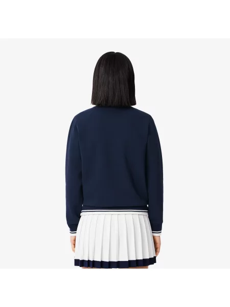 Lacoste Bluza Tennis Heritage Uv Protect niebieska