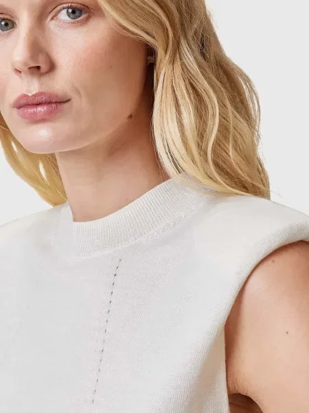 Вовняний топ AllSaints KAYLA білий